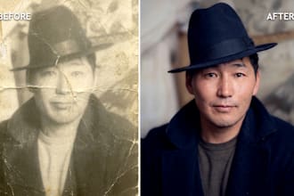 restore and colorize old photos professionally