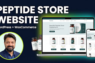 build woocommerce website for supplements and wellness products