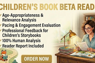 be your children book beta reader or children story books beta reader