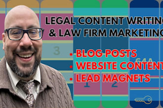 write SEO legal content for your law firm website