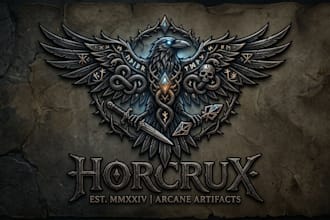 design a dark  fantasy inspired logo for your brand