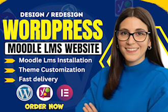 setup, install, customize moodle lms, elearning course setup and payment setup