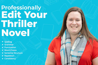 edit and proofread your thriller novel