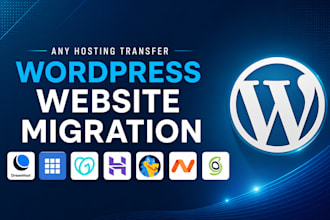 transfer backup migrate wordpress website to any hostinger, siteground, wpengine