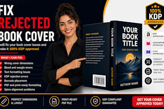 fix rejected book cover, resize, format, modify, edit book covers