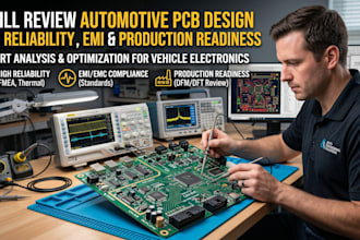 review automotive pcb design for reliability, emi production readiness