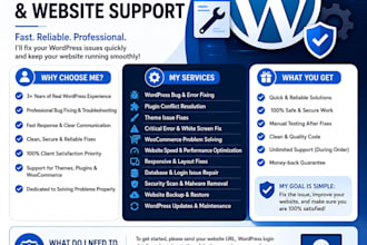 fix wordpress errors,bugs and issues