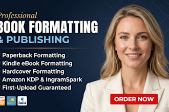 paperback book formatting ebook hardcover formatting for amazon KDP ingramspark