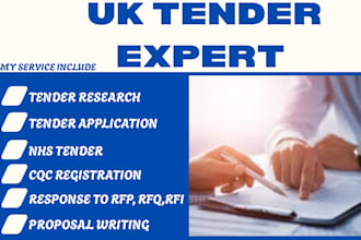 do winning UK tender, write government bid proposal, nhs tender, homecare tender