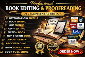developmental editing and book editing for your manuscript