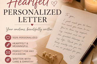 write a personalized heartfelt letter