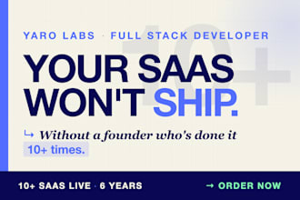 build a saas for you
