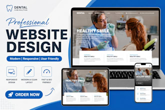create a professional dental office website design
