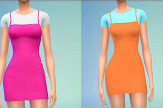 recolor sims 4 cc in any palette or theme you want