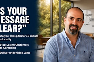 listen to your sales pitch for 30 minutes to check clarity