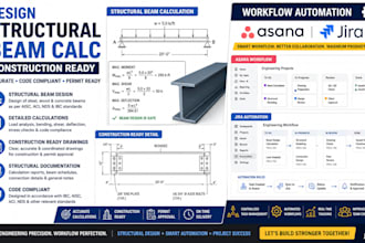 design structural beam calc construction ready asana workflow jira automation