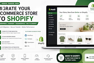 migrate ecommerce clone wordpress goddady squarespace wix to shopify migration