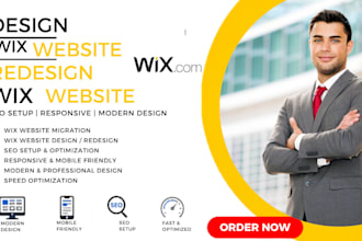 wix website design wix redesign wix landing page wix studio expert wix website