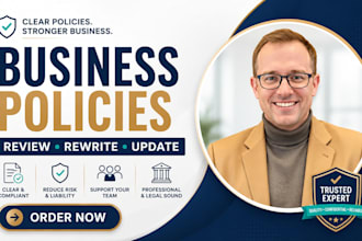 professionally review, rewrite and update your business policies