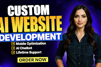 develop ai website ai chatbot and ai saas app