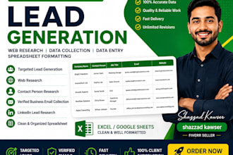 do b2b lead generation and web research