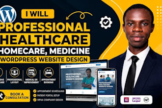 design professional healthcare wordpress website design for clinics