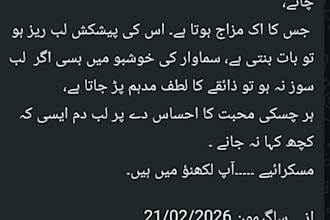 passionate urdu content writer