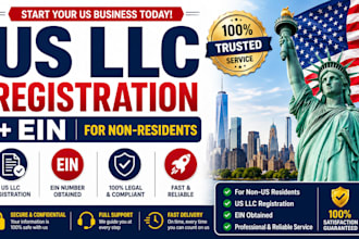 register your US llc and get ein for non residents fast