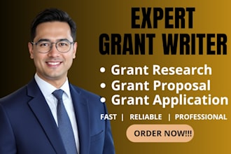 do grant research, grant proposal, grant writing and grant application