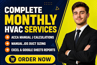 do load calculation, hvac acca manual j d and s in excel and google sheets