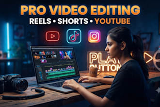 edit viral reels, tiktok and youtube shorts professionally