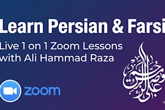 teach you persian or farsi with live one on one zoom lessons