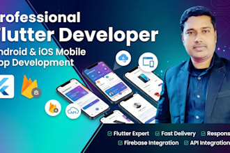 be your flutter developer for mobile app development