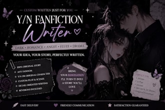 write dark custom fanfiction story