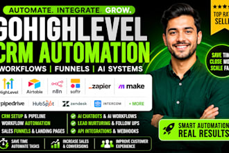 gohighlevel saas zendesk intercom airtable pipedrive crm n8n ai softr web app