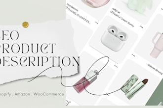 write strong SEO product descriptions for your online store