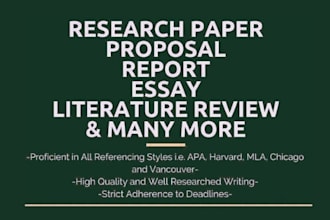 write, proofread and edit apa and mla papers, report, research in 12 hours