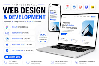 design and develop a modern responsive website UI UX