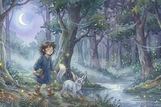 illustrate custom children storybook illustrations in colorful cartoonish style