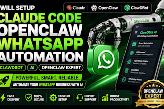 setup claude code openclaw whatsapp ai automation and clawdbot expert