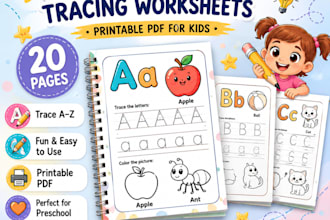 create printable alphabet tracing worksheets for kids