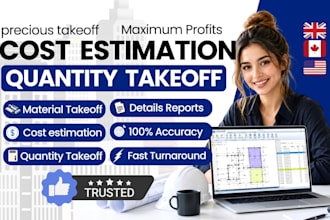 material take off, quantity take off and cost estimation