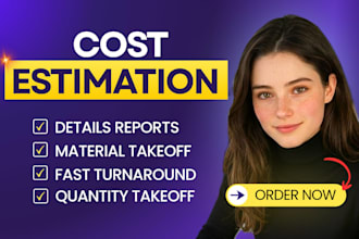 do construction cost estimation, material takeoff and quantity takeoff