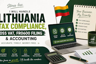 handle lithuania tax compliance, oss vat, fr0600 filing and accounting