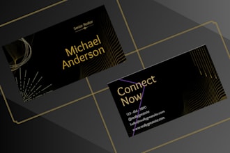 design professional, minimalist and luxury business cards