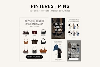 create monthly pinterest content for fashion and ecommerce brands