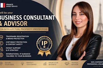 be your business consultant, advisor, on intellectual  property protection