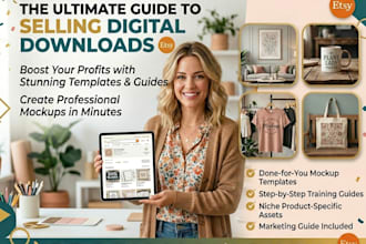 design attractive etsy mockups for digital products