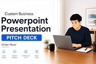design a professional business powerpoint presentation and template