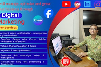 manage, optimize and grow your business through digital marketing